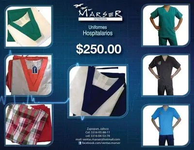 Uniformes Quirúrgicos completos (filipina y pantalón) a solo $250.00, excelente precio y gran calidad, somos fabricantes. Tallas Ch - M - G - Ex, Dama, Caballero y Unisex.<br />Envío a cualquier parte de la república por solo $140 (en un mismo paquete pueden ir hasta 15 uniformes)<br /><br />Entrega personal en Guadalajara y Zona Metropolitana.